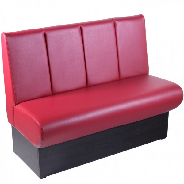 Gastronomie SITZBANK Schwarz 120 x 60 cm