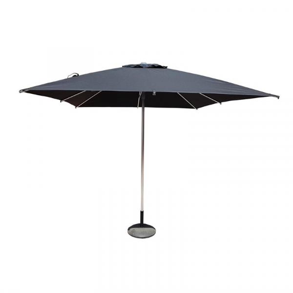 Runder Eden Milan Sonnenschirm 2,5m Schwarz