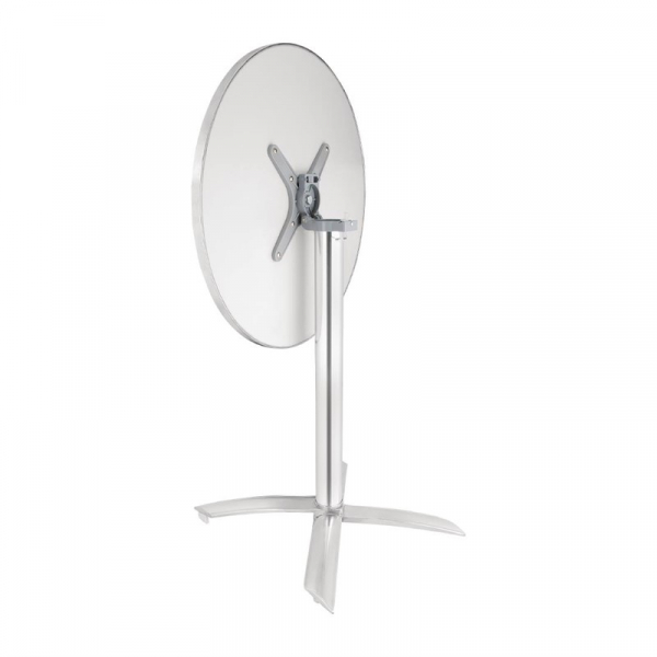 Runder klappbarer Tisch Edelstahl 1 Bein 60cm