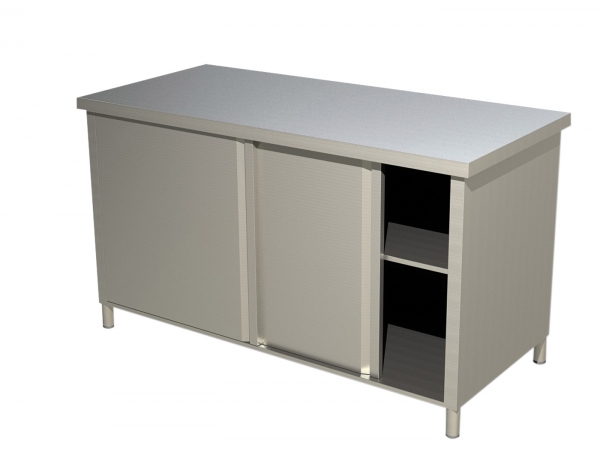 Edelstahl Arbeitsschrank Eco 1600x700x850