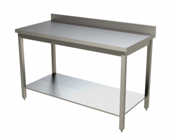 Arbeitstisch mit Grundboden und Aufkantung 800x700x850