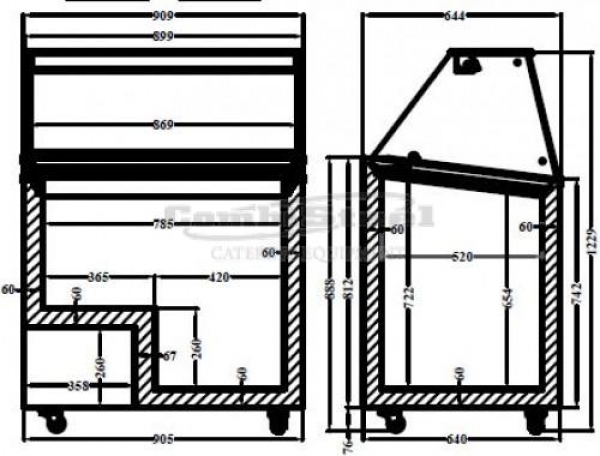 SPEISEISVITRINE EISVITRINE 6X5 Liter CORSICA