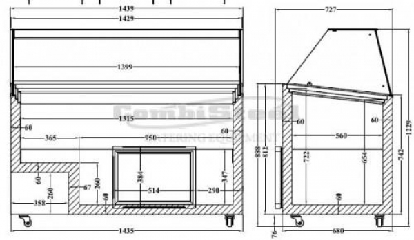 SPEISEISVITRINE EISTHEKE TENERIFE 10X5 LTR