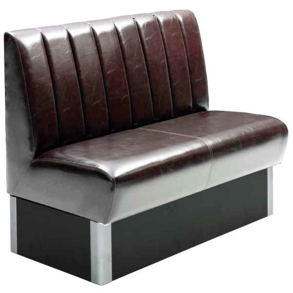 Gastronomie Sitzbank 120 x 70 cm Schwarz