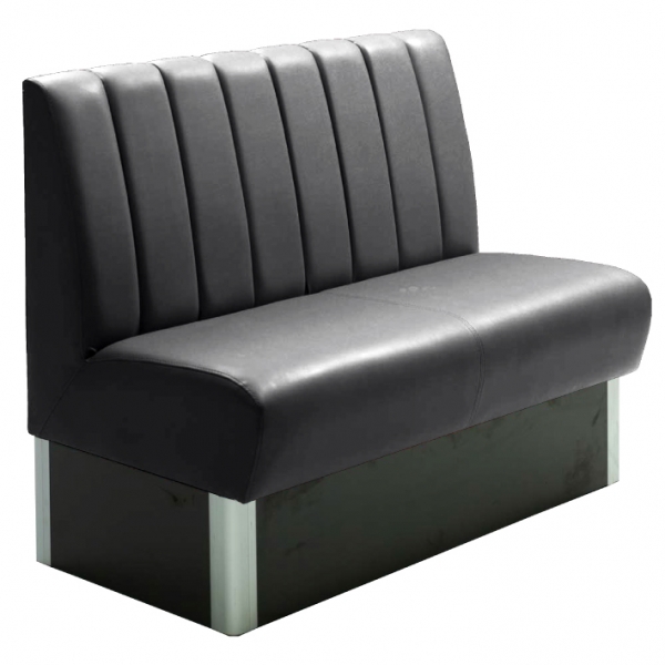 Gastronomie Sitzbank 120 x 70 cm Schwarz