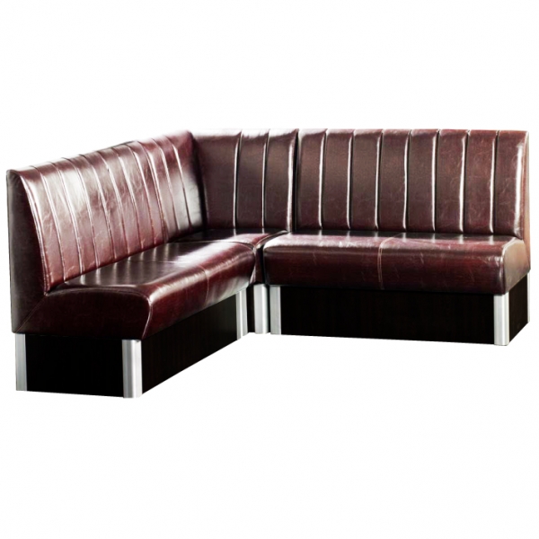 Gastronomie Eckbank Set Braun Sitzbank 190x190 cm