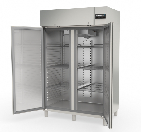 Edelstahl tiefkühlschrank 2 türig