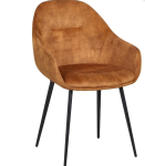 Gastronomie Sessel – OSLO – Gold samt Gastro Stühle