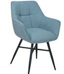 Gastronomie Stühle – ROCCA – Stoff Türkisblau Gastro Sessel