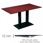 Gastronomie Tisch BORDEAUX 120x70cm mit Untergestell