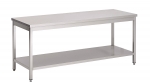 Arbeitstisch 1800x600x850mm mit Grundboden aus Edelstahl