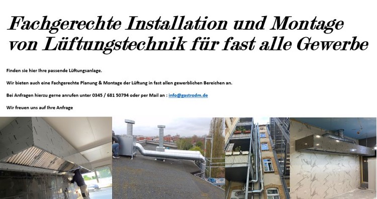 Gewerblicher Bau von Lftungsanlagen Lftungssystemen Abluftsystem Gastro Lftung Wandhaube Kastenhaube 
